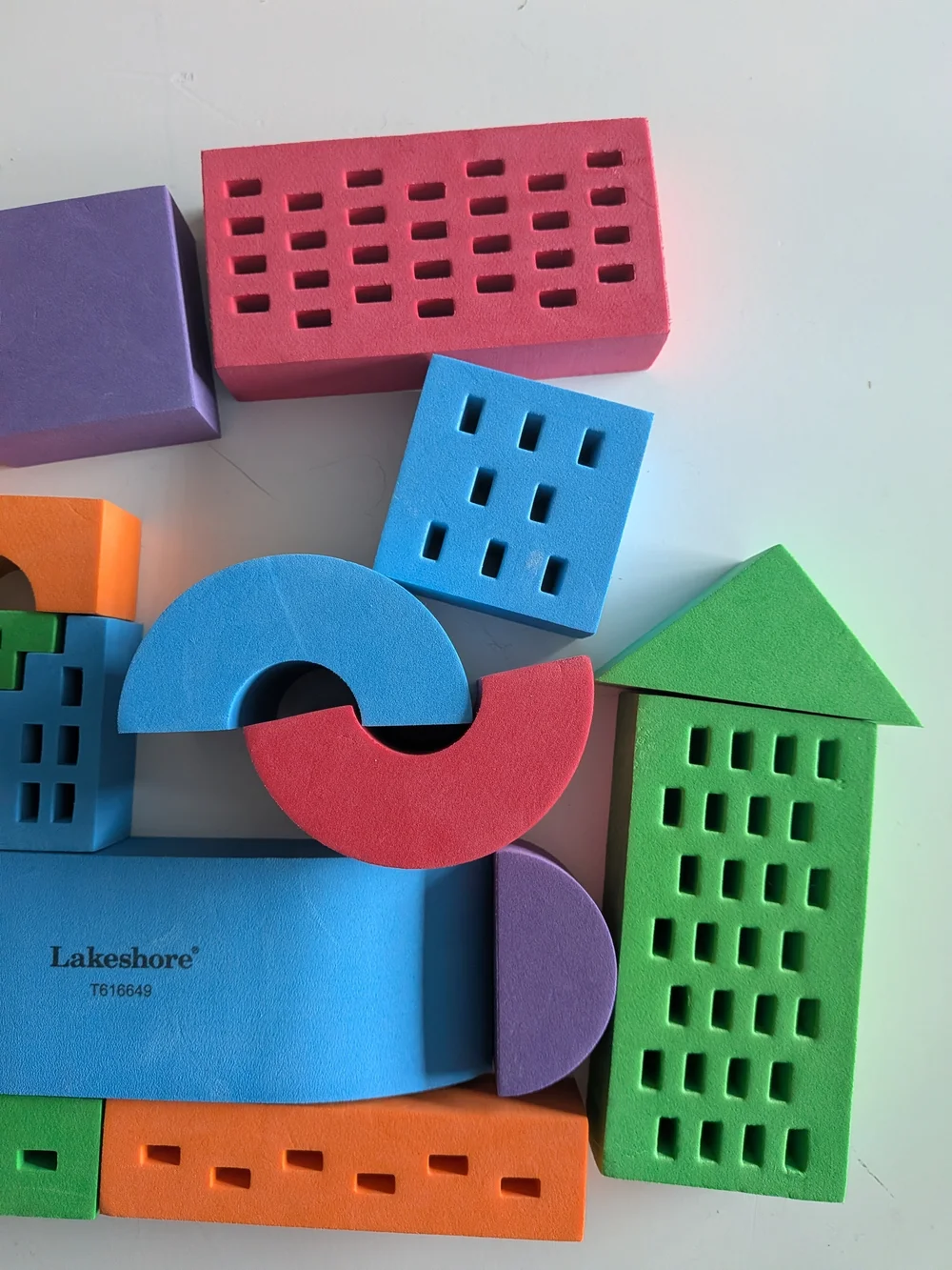 Lakeshore Multicolor Foam Building Blocks Set - Bright Colors